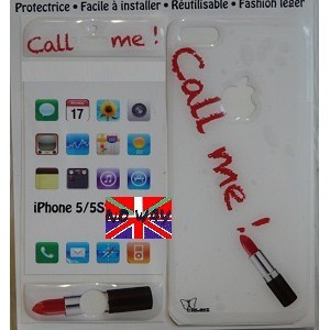 Protection résine adhésive "Call me" I-Phone 5 / 5S Protection résine adhésive "Call me" I-Phone 5 / 5S