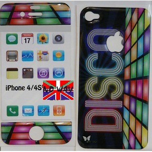 Protection résine adhésive "Disco" I-Phone 4 / 4S Protection résine adhésive "Disco" I-Phone 4 / 4S