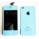 Ecran et vitre arrière d' I-Phone 4S Bleu