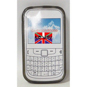 Coque silicone compatible Samsung Ch@t335 fumé