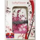 Coque silicone Blackberry 8520 fleurs