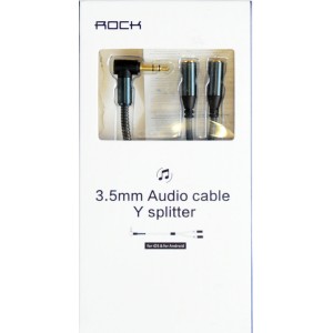 Câble doubleur audio ROCk jack 3,5 mm