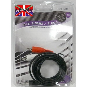 Cordon jack 3.5 / RCA