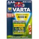 Pile rechargeable LR03 AAA varta