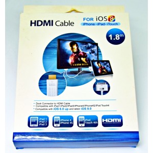 Câble Télévision hdmi I-Phone 4 et iPad 1 2 3