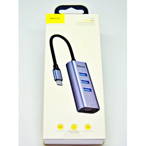 Hub Baseus Type_c vers 3 USB / 1 Ethernet Hub Baseus Type_c vers 3 USB / 1 Ethernet