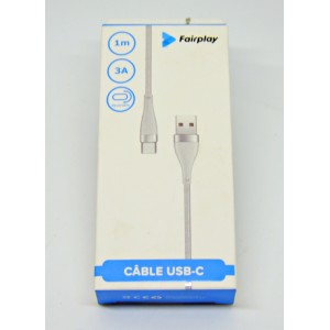 Câble data charge Type-C Fairplay Borago 1 m