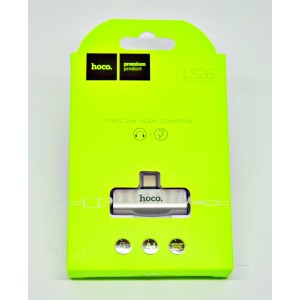 Adaptateur Type-C - Jack et charge HOCO LS26 Adaptateur Type-C - Jack et charge HOCO LS26