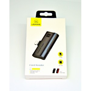Lecteur de carte SD et micro SD USAMS Lightning Lecteur de carte SD et micro SD USAMS Lightning